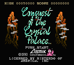 Conquest of the Crystal Palace title screenshot